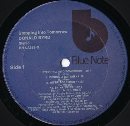 Donald Byrd - Stepping Into Tomorrow (BN-LA368-G) LP 1975 US Blue Note｜中古LP