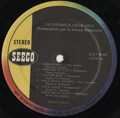 Celia Cruz - La Dinamica! (SCLP-9192) LP 1960's US Seeco｜中古LP