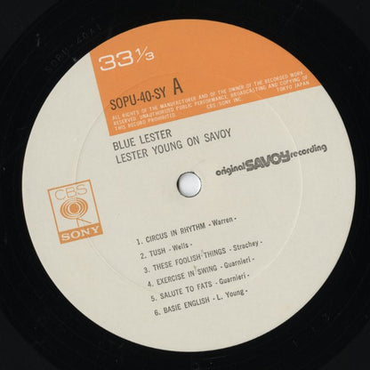 Lester Young / レスター・ヤング / Blue Lester (SOPU 40-SY)