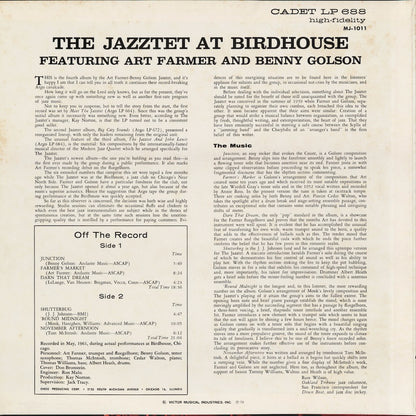 The Jazztet (Art Farmer, Benny Golson) - The Jazztet At Birdhouse (MJ-1011) LP 1975 JPN Cadet