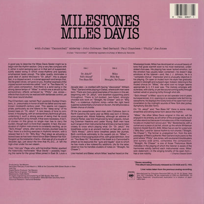 Miles Davis / マイルス・デイヴィス / Milestones (CJ 40837)