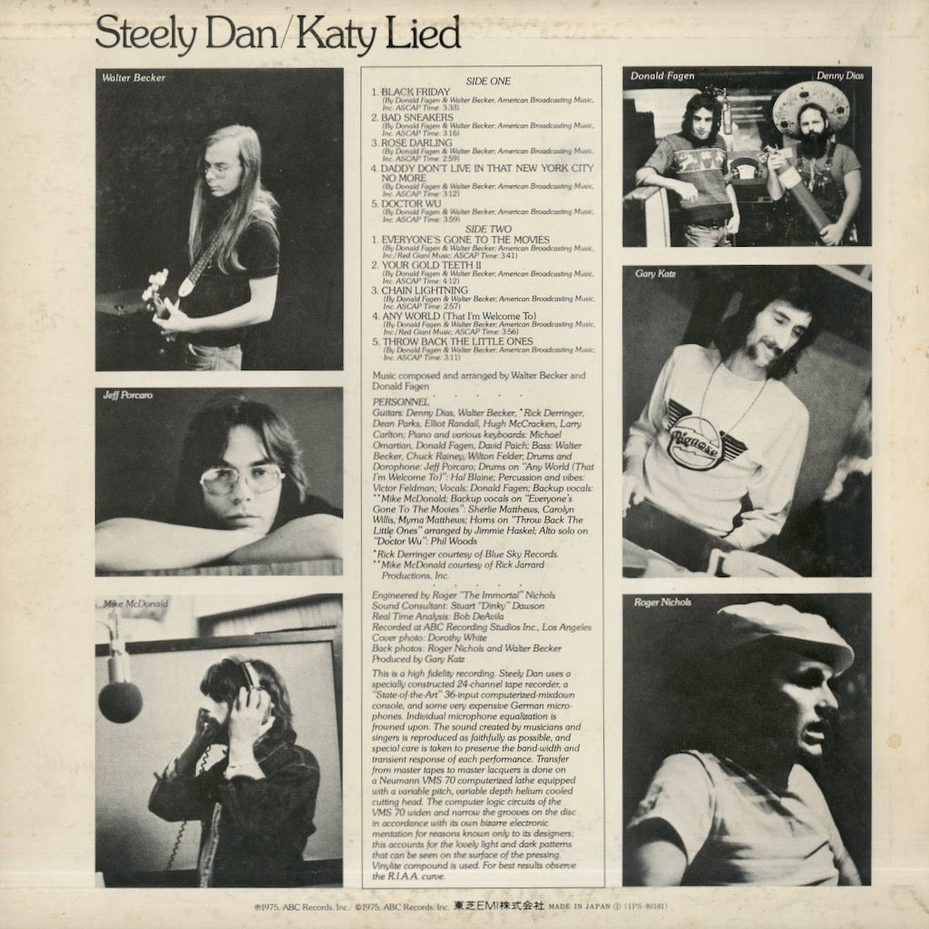 Steely Dan / スティーリー・ダン / Katy Lied (IPS-80181)
