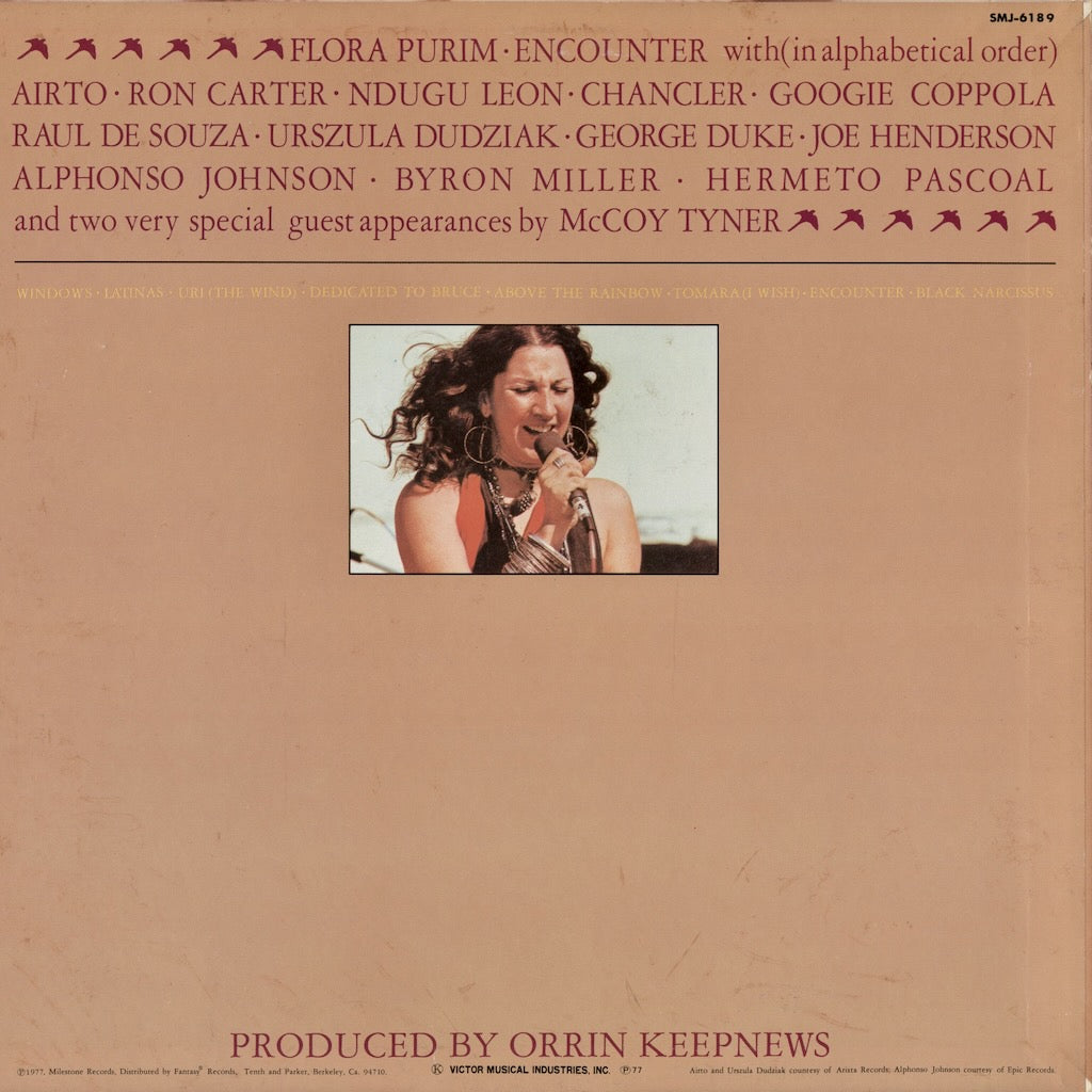 Flora Purim - Encounter (SMJ-6189) LP 1977 JPN Milestone