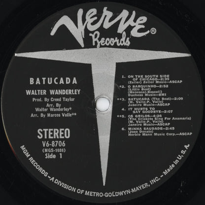 Walter Wanderley – Batucada (V6-8706) LP 1967 US Verve-MGM | 中古LP