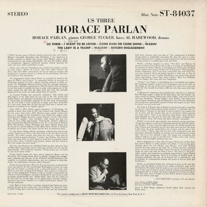 Horace Parlan - Us Three (GXF-3154) 1979 JPN Blue Note｜中古LP