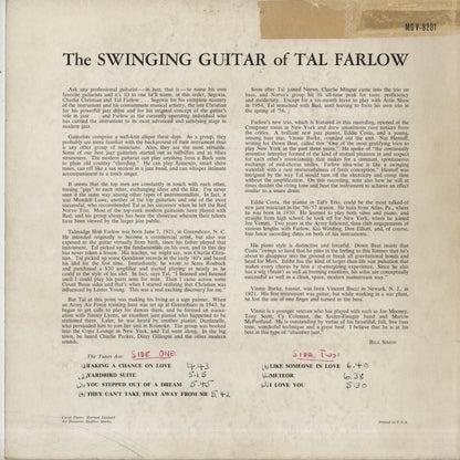 Tal Farlow / タル・ファーロウ / The Swinging Guitar of Tal Farlow (MG V-8201)