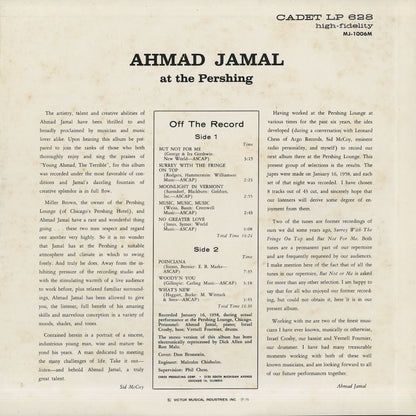 Ahmad Jamal / アーマッド・ジャマル / But Not For Me (MJ-1006M)