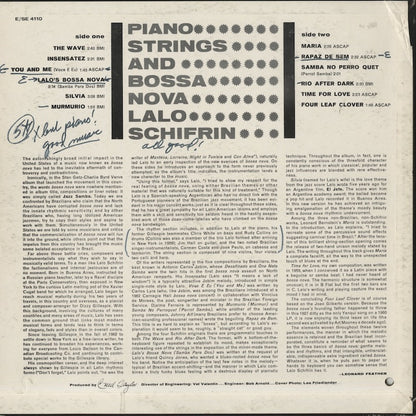 Lalo Schifrin / ラロ・シフリン / Piano Strings And Bossa Nova (E 4110)