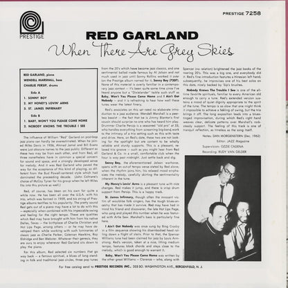 Red Garland - When There Are Grey Skies (VIJJ-30071) 1994 JPN Prestige / Victor｜中古LP