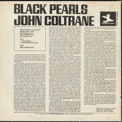 John Coltrane - Black Pearls (PRT-7316) LP 1974 US Prestige｜中古LP