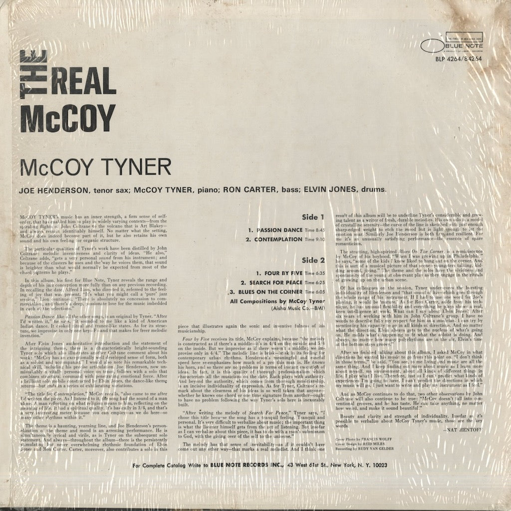 McCoy Tyner / マッコイ・タイナー / The Real McCoy (BNST 84264)