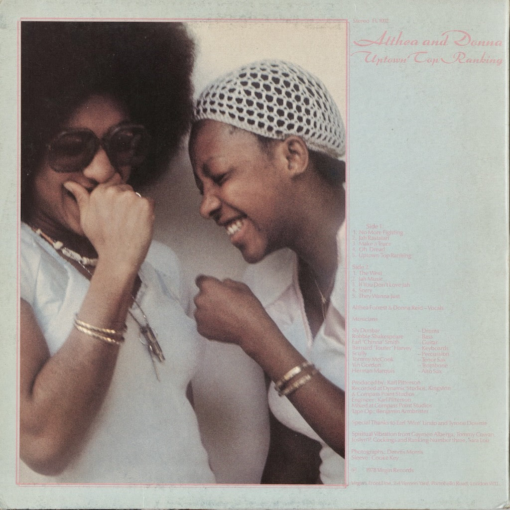 Althea & Donna / Uptown Top Ranking (FL 1012) LP 1978 UK Virgin / Front Line