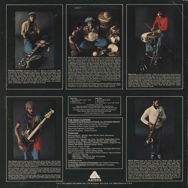 The Headhunters / ヘッドハンターズ / Survival Of The Fittest (AL-4038)