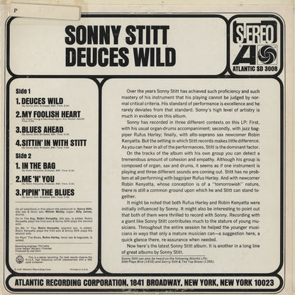 Sonny Stitt / ソニー・スティット / Deuces Wild (SD 3008)