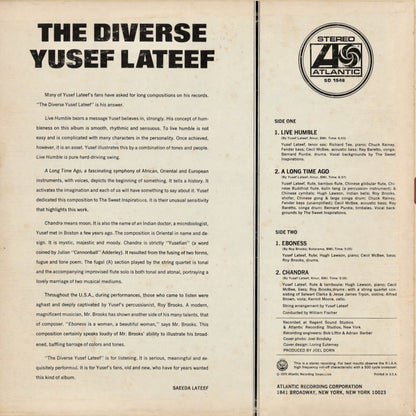 Yusef Lateef - The Diverse Yusef Lateef (SD 1548) LP 1970 US Atlantic｜中古LP