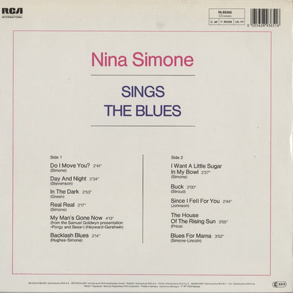 Nina Simone - Sings The Blues (NL89365) 1980's GER RCA International｜中古LP