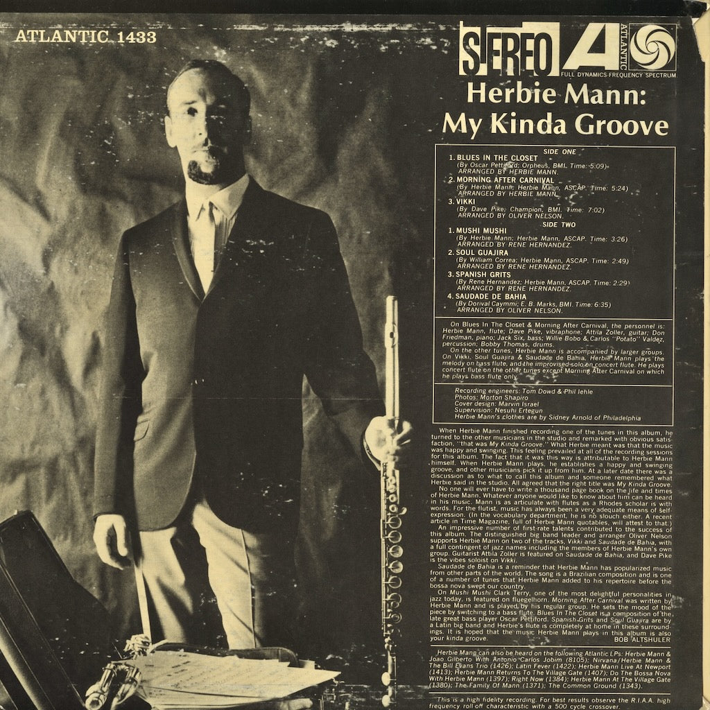Herbie Mann – My Kinda Groove (1433) LP 1965 US Atlantic | 中古LP