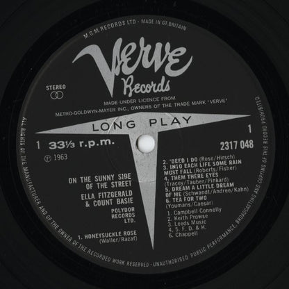 Ella Fitzgerald & Count Basie / エラ・フィッツジェラルド　カウント・ベイシー / On The Sunny Side Of The Street (2317 048)