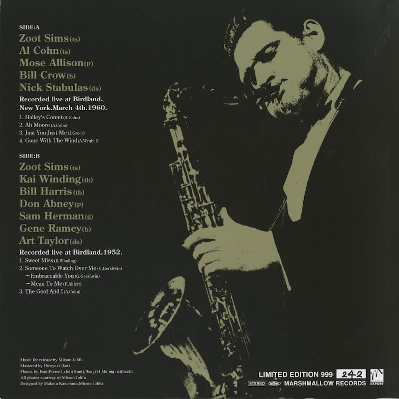 Zoot Sims / ズート・シムズ / At Birdland (MMEX-160-LP)