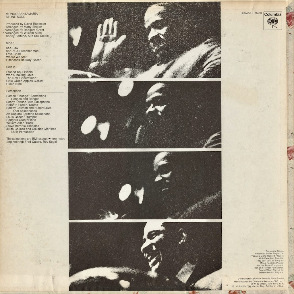 Mongo Santamaria - Stone Soul (CS 9780) LP 1969 US Columbia｜中古LP
