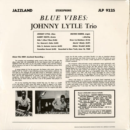 Johnny Lytle - Blue Vibes (JLP-922) LP 1980's US Jazzland - Fantasy｜中古LP