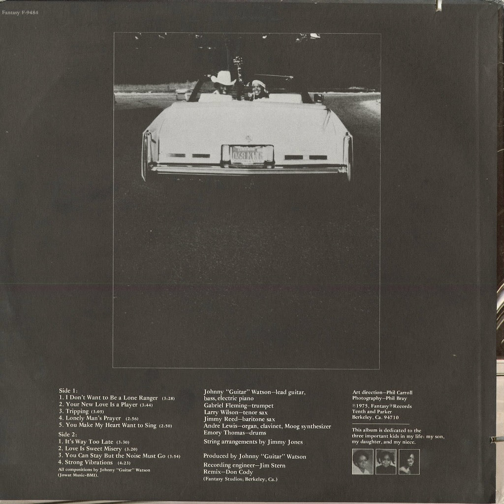 Johnny Guitar Watson – I Don't Want To Be Alone Stranger (F-9484) 1975 US Fantasy｜中古LP