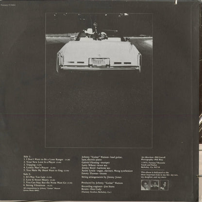 Johnny Guitar Watson – I Don't Want To Be Alone Stranger (F-9484) 1975 US Fantasy｜中古LP