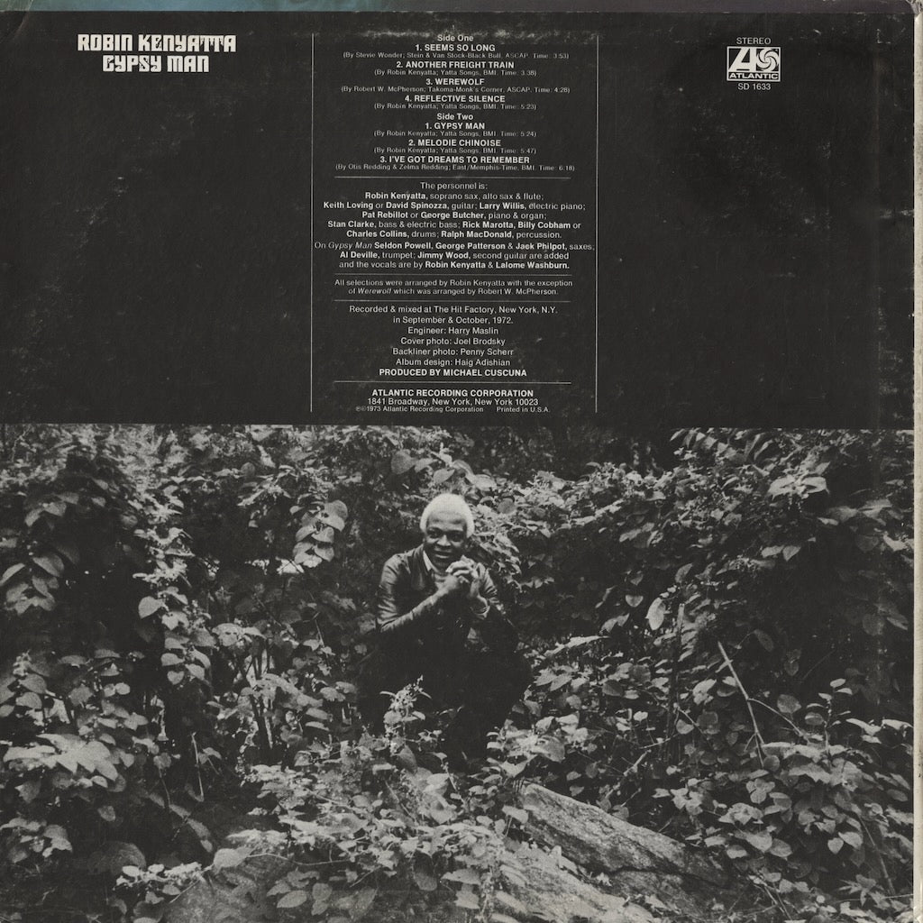 Robin Kenyatta - Gypsy Man (SD 1633) LP 1973 US Atlantic｜中古LP