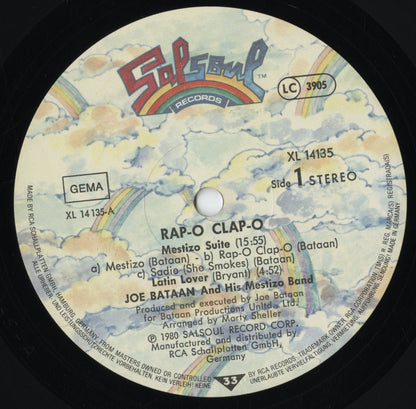 Joe Bataan - Rap-O Clap-O (XL 14135) LP 1980 GER Salsoul｜中古LP
