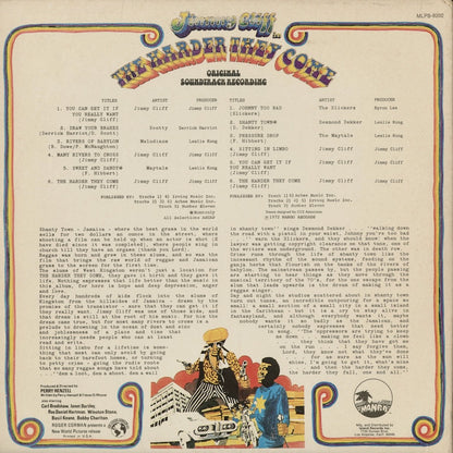 V.A. (Jimmy Cliff, Maytals, Melodians etc...) - The Harder They Come -OST (MLPS-9202) 1973 US Mango｜中古LP