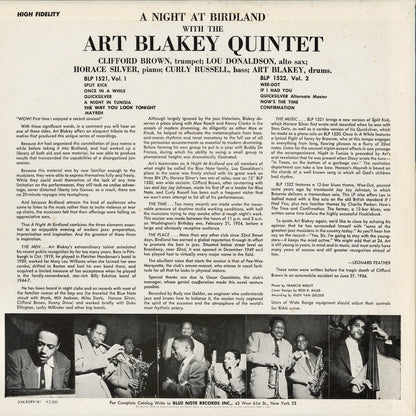 Art Blakey / アート・ブレイキー / A Night At Birdland Volume 1 (GXK 8099M)