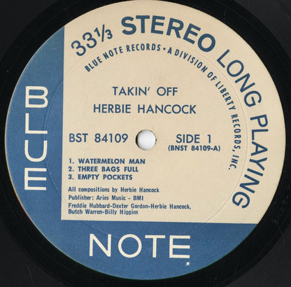 Herbie Hancock - Takin' Off (BST 84109) 1968 US Blue Note｜中古LP
