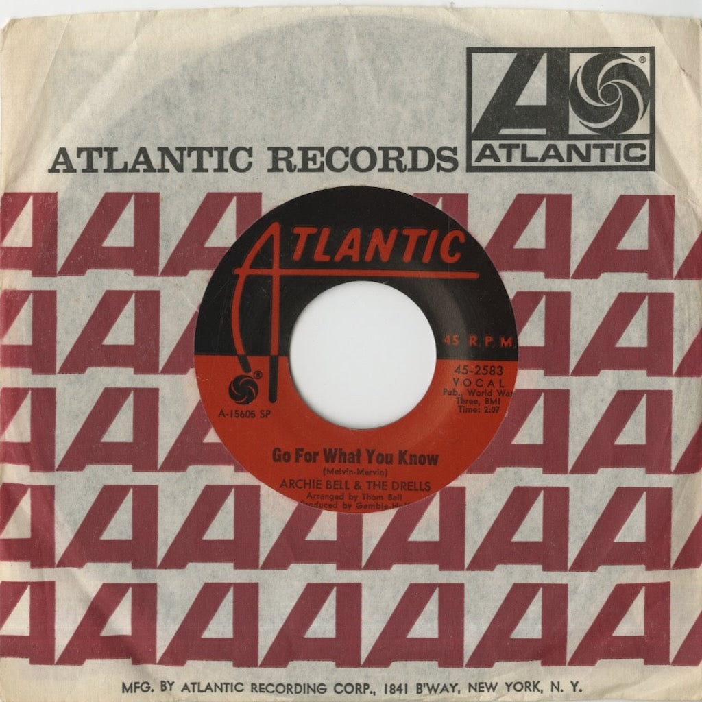 Archie Bell & The Drells - There's Gonna Be A Showdown / Go For What You Know (45-2583) 1968 US Atlantic｜中古7inch