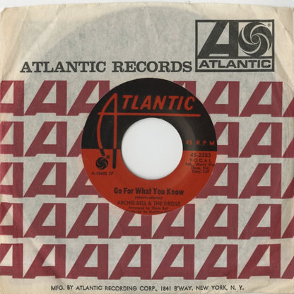 Archie Bell & The Drells - There's Gonna Be A Showdown / Go For What You Know (45-2583) 1968 US Atlantic｜中古7inch
