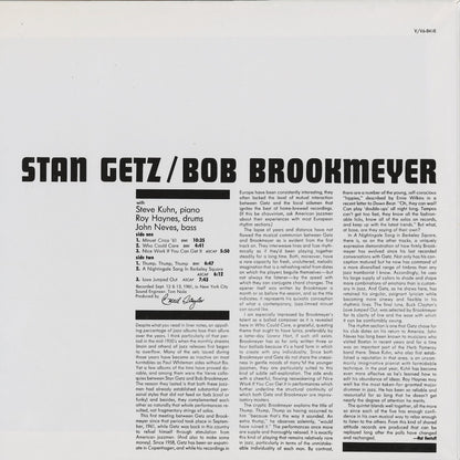 Stan Getz & Bob Brookmeyer / スタン・ゲッツ　ボブ・ブルックマイヤー / Recorded Fall 1961  (POJJ-1542)