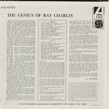 Ray Charles - The Genius Of Ray Charles (SD 1312) LP 1970's US Atlantic｜中古LP