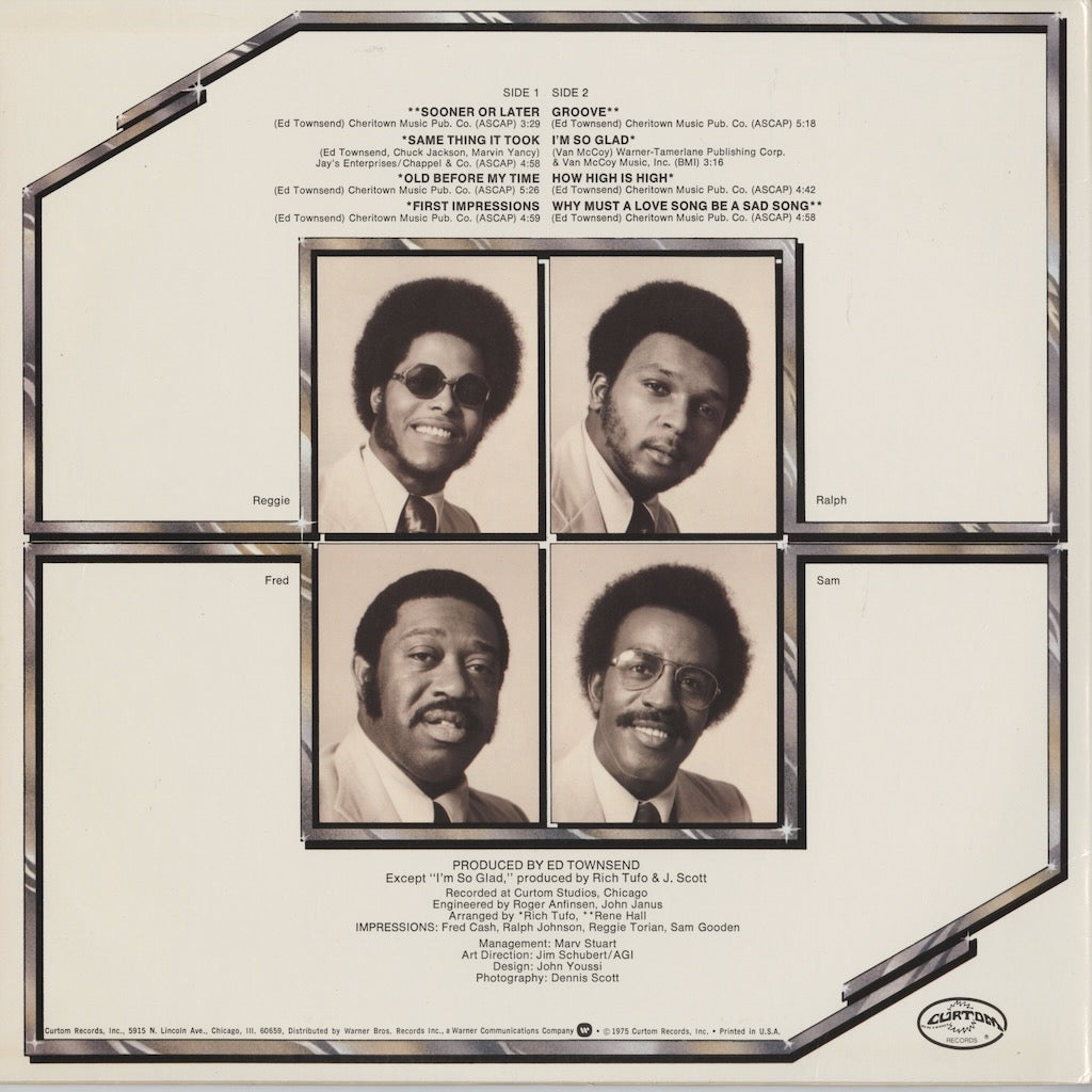 Impressions - First Impressions (CU 5003) 1975 US Curtom｜中古LP