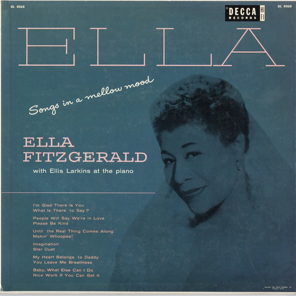 Ella Fitzgerald / エラ・フィッツジェラルド / Songs In A Mellow Mood (DL 8068)