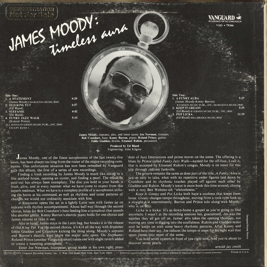 James Moody - Timeless Aura (VSD 79366) 1976 US Vanguard｜中古LP