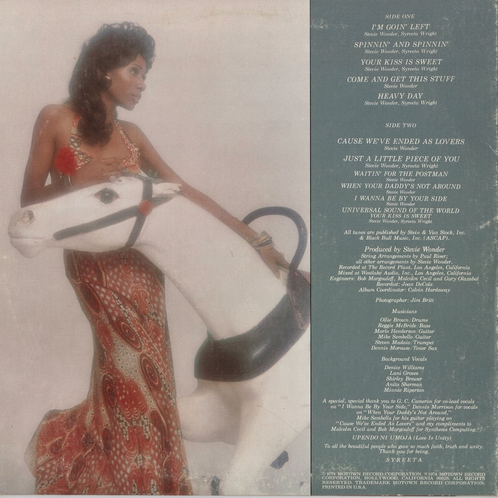 Syreeta - Stevie Wonder Presents Syreeta (M6-808S1) 1974 US Motown｜中古LP