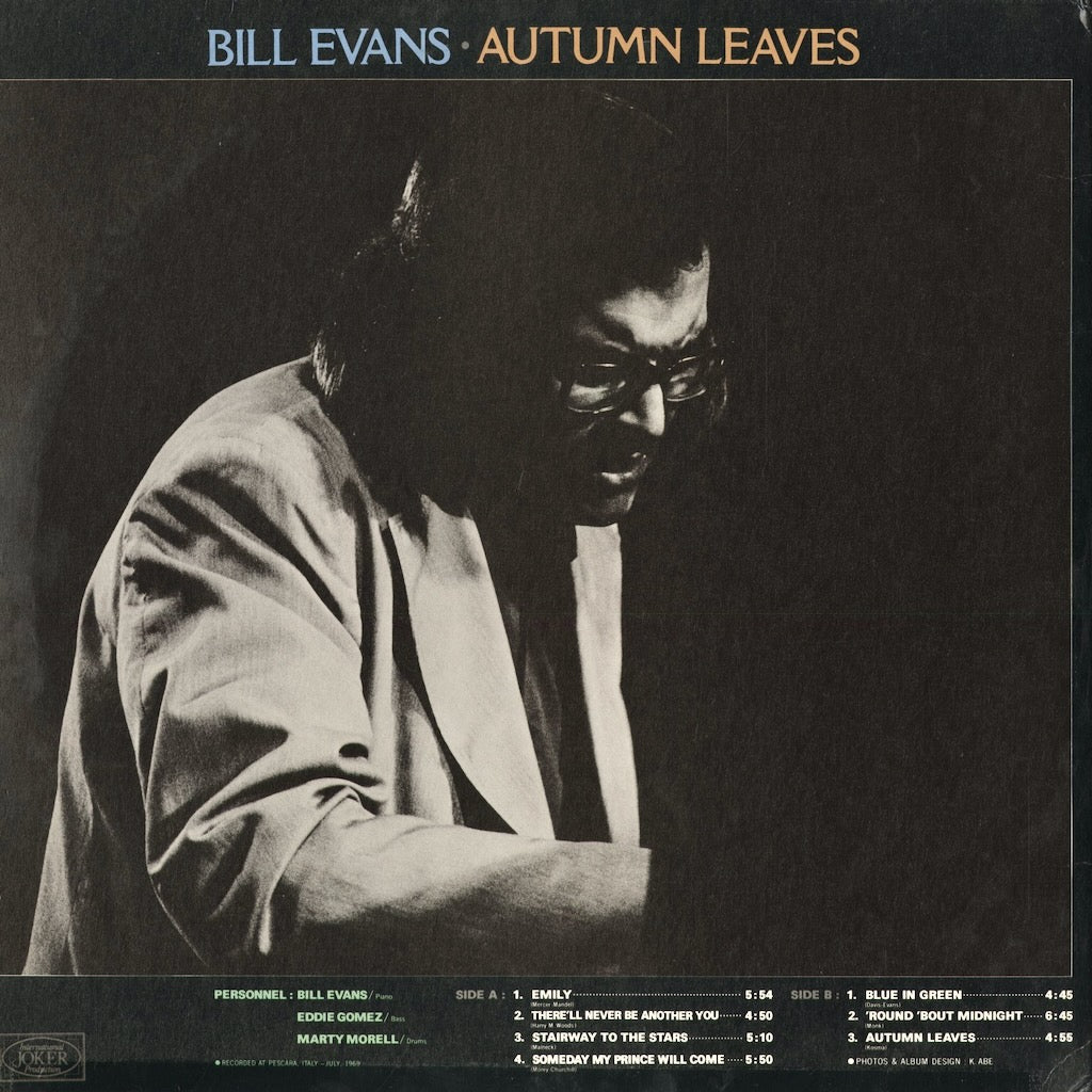 Bill Evans - Autumn Leaves (UPS-2053-KR) 1977 JPN Joker｜中古LP