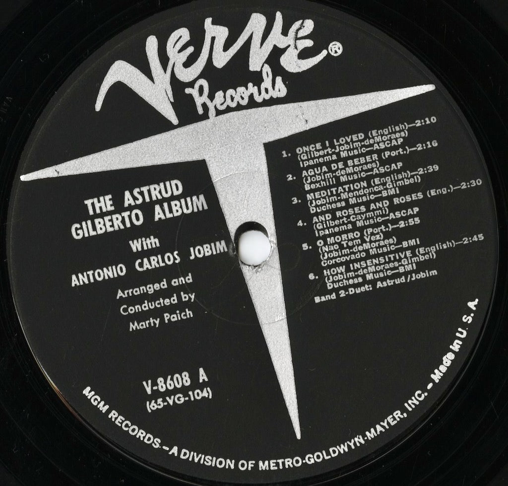 Astrud Gilberto - The Astrud Gilberto Album (V-8608) LP 1965 US Verve｜中古LP
