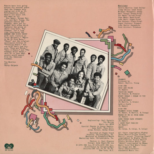 Trammps - S.T. (KZ 33163) 1975 US Golden Fleece｜中古LP