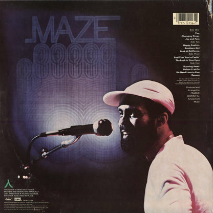 Maze - Live In New Orleans (SKBK-12156) 1981 US Capitol｜中古LP