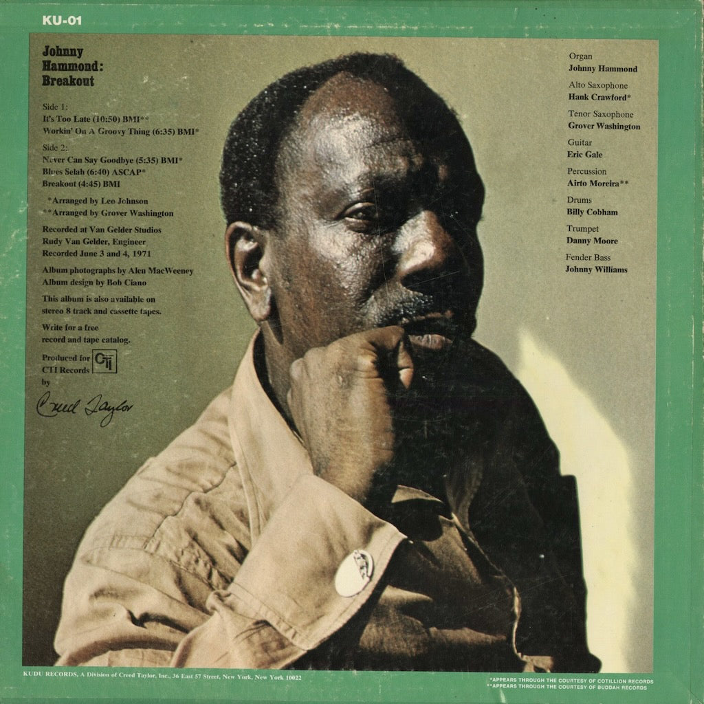 Johnny Hammond - Breakout (KU01) 1971 US KUDU｜中古LP