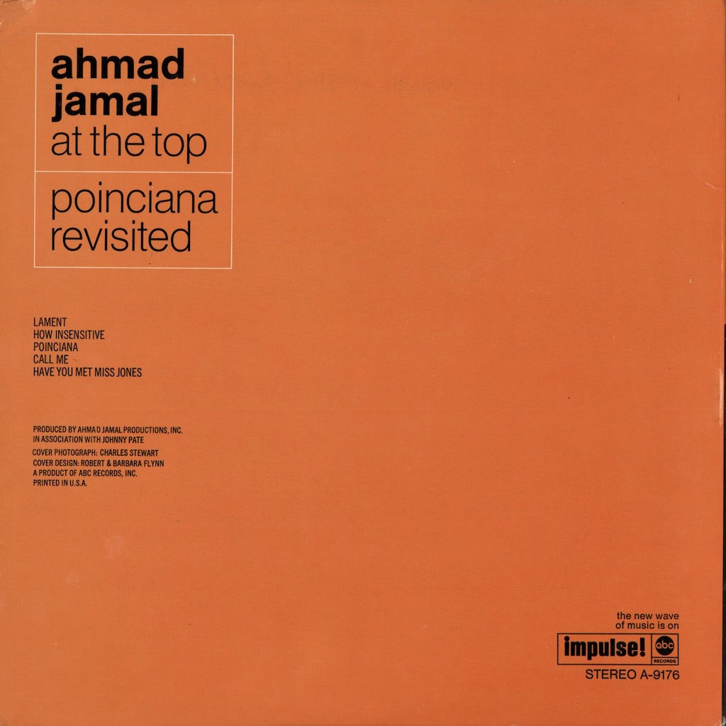 Ahmad Jamal - At The Top : Poinciana Revisited (AS-9176) 1969 US Impulse｜中古LP