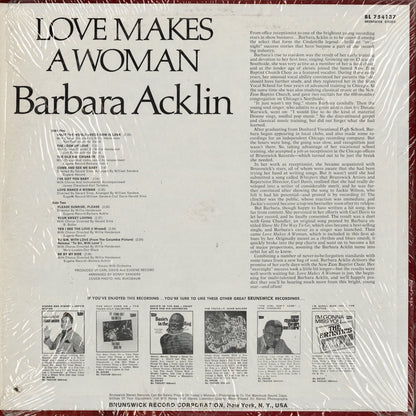 Barbara Acklin - Love Makes A Woman (BL 754137) LP 1968 US Brunswick｜中古LP