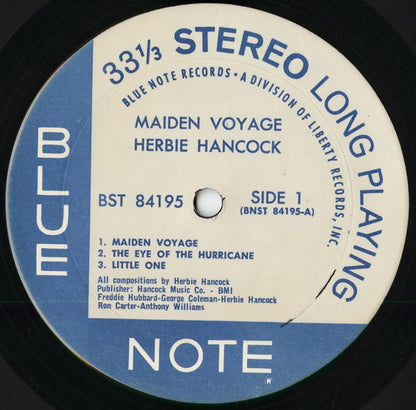 Herbie Hancock - Maiden Voyage (BST 84195) 1966 US BLUE NOTE｜中古LP