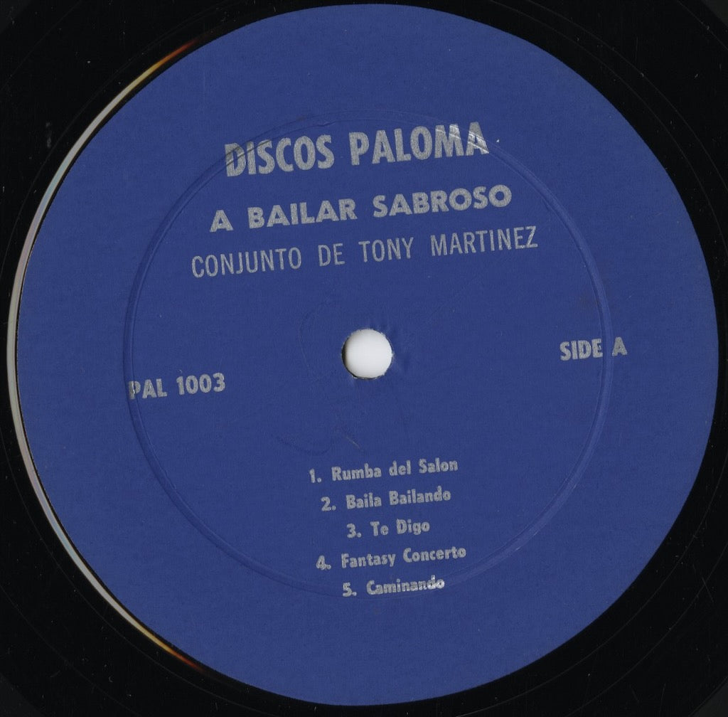 Conjunto De Tony Martinez - A Bailar Sabroso (PAL 1003) LP US Paloma｜中古LP
