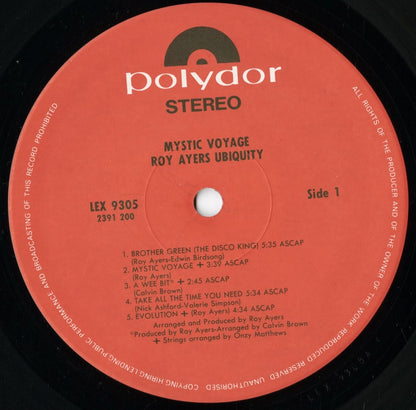 Roy Ayers - Mystic Voyage (LEX-9305) LP 1993 JPN Polydor｜中古LP